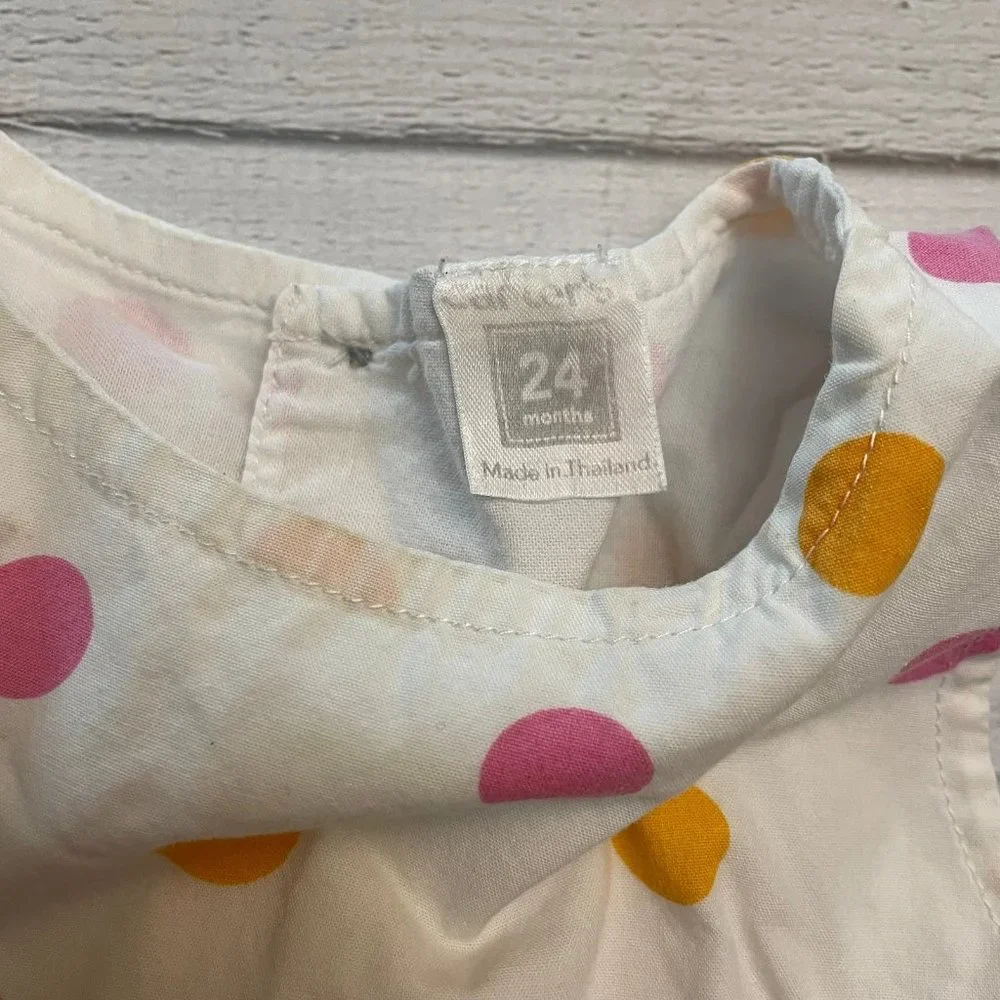 Carters baby girl polka dot dress 24 months‎